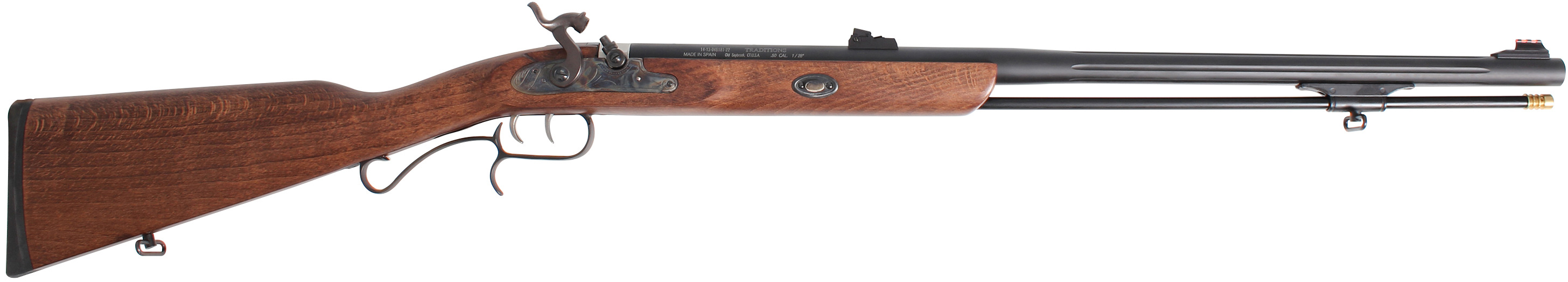 Traditions 50 Blackpowder 26" Barrel 1-28 Twist Black Cerakote
