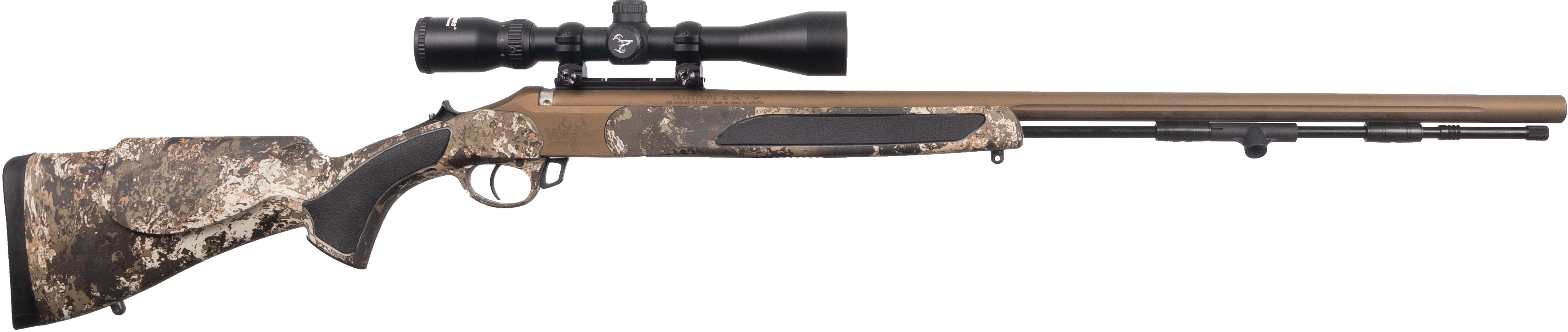 Traditions 50 Blackpowder 28 Ultralight Tapered & F Burnt Bronze Cerakote