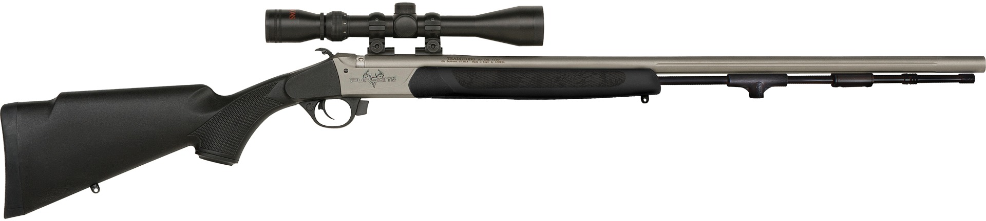Traditions Pursuit XT 50 Caliber 26 in Chromoly CeraKote Black Synthetic - Traditions Performance Firearms - 50 Caliber