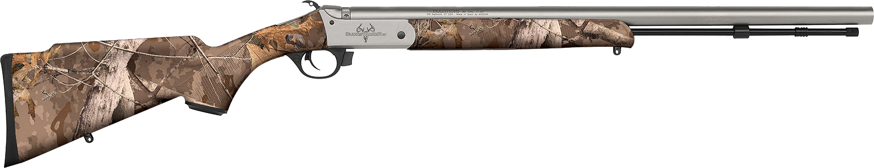 Traditions Buckstalker XT 50 Cal 24 in Chromoly CeraKote Next Wyld Syntheti - Traditions Performance Firearms - 50 BLKPOWDER