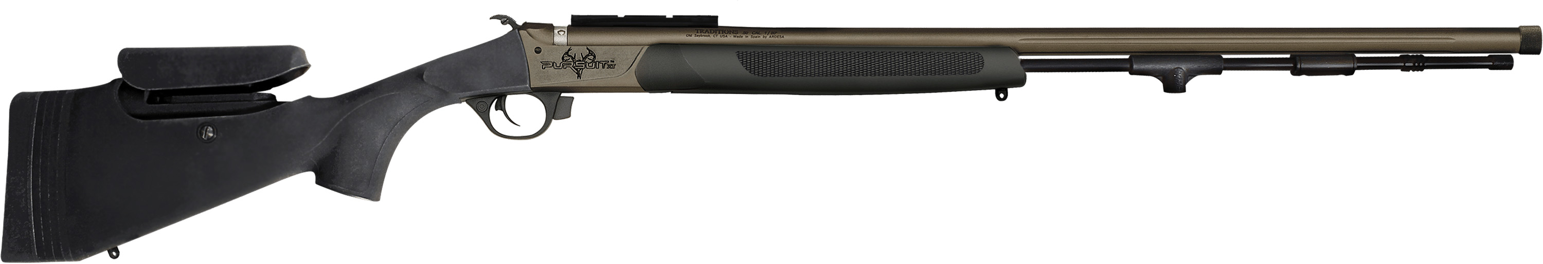 Traditions R74660450B Pursuit XT 50 Cal Muzzleloader Stainless Cerakote 26"