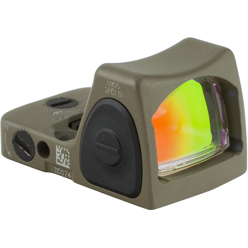 Trijicon RMR Type 2 Day/Night Red Dot Sight, 1x22x16mm, 3.25 MOA Dot, Durable, Adjustable LED, 700696