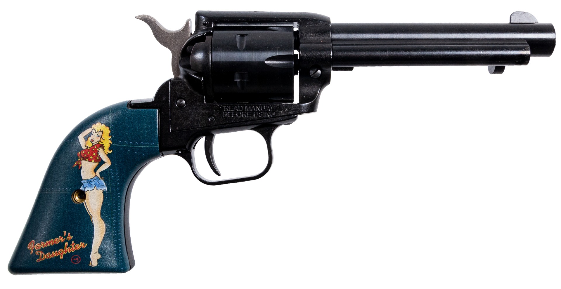 Heritage Rough Rider Pin Up 6 RR22B4-PINUP7 22LR Blue Revolver-img-0