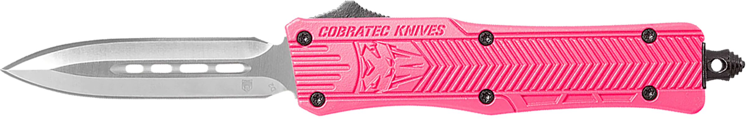 CobraTec SPKCTK1SDAGNS CTK-1 Small 2.75" D2 Steel Pink OTF Dagger Knife