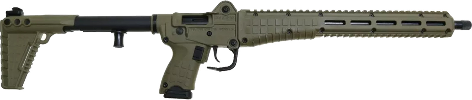 KEL-TEC SUB2000 Gen3 9mm 16.15in 15rd Glk 17/19 Mags OD Rifle SUB2K9GLKGRN - Kel-Tec - 9mm