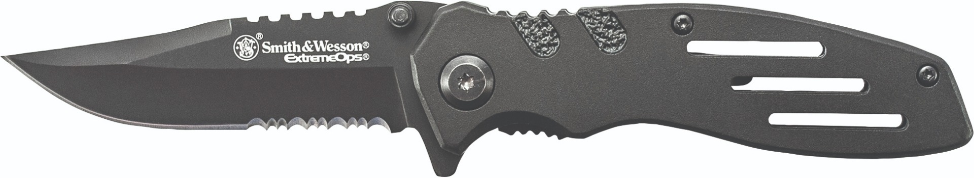 Smith & Wesson Extreme Ops Liner Lock Folding Knife 3 1/10 Blade Black