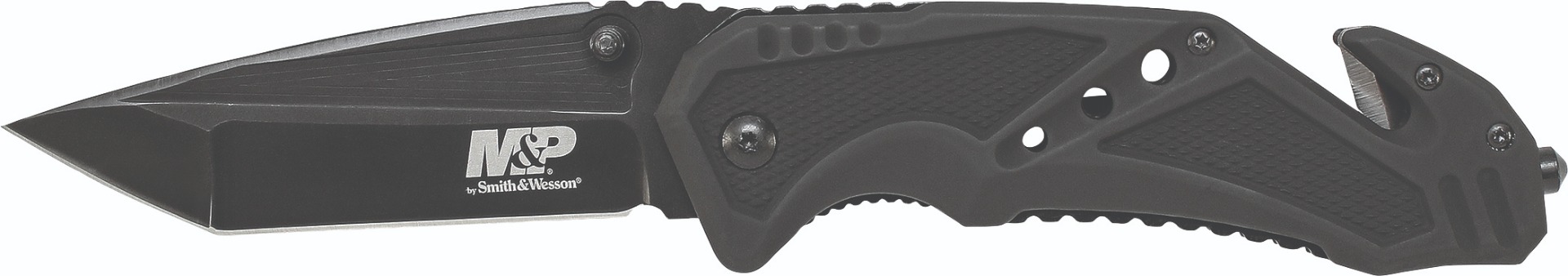 Smith & Wesson M&P SWMP11B Tanto Folder Rescue Lock 3 7/8 Blade Black