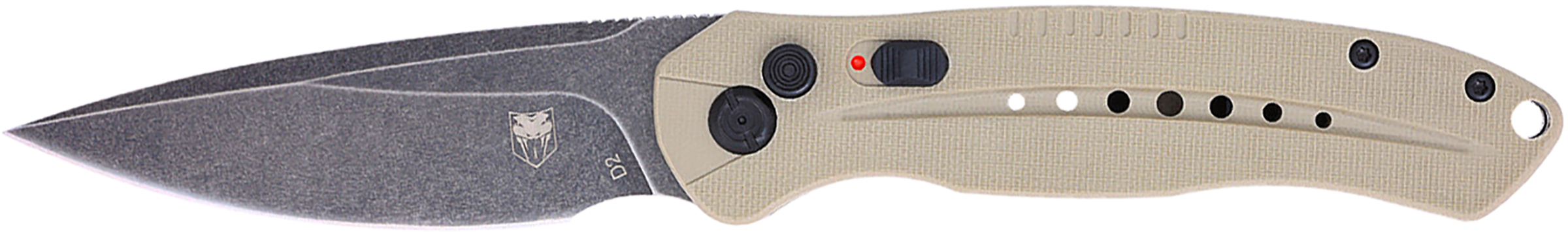 CobraTec Knives TANDIABLOAUTO Diablo 3.50" Folding Black Stoashed...