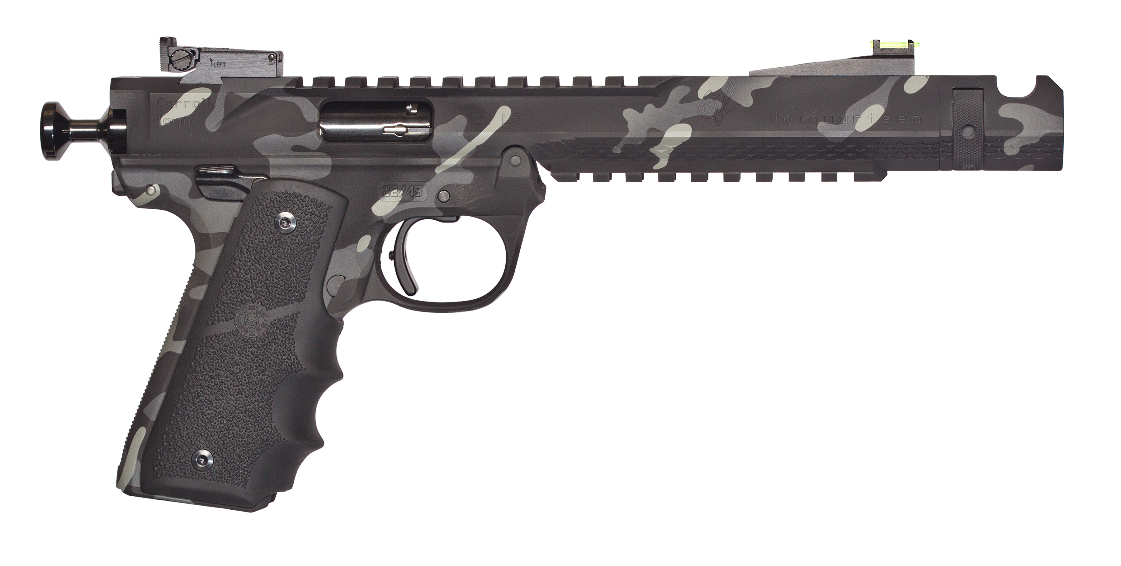 Volquartsen Black Mamba 22LR 6" Barrel, Hi-Viz Target Sights, Arctic Camo, 10+1 Capacity