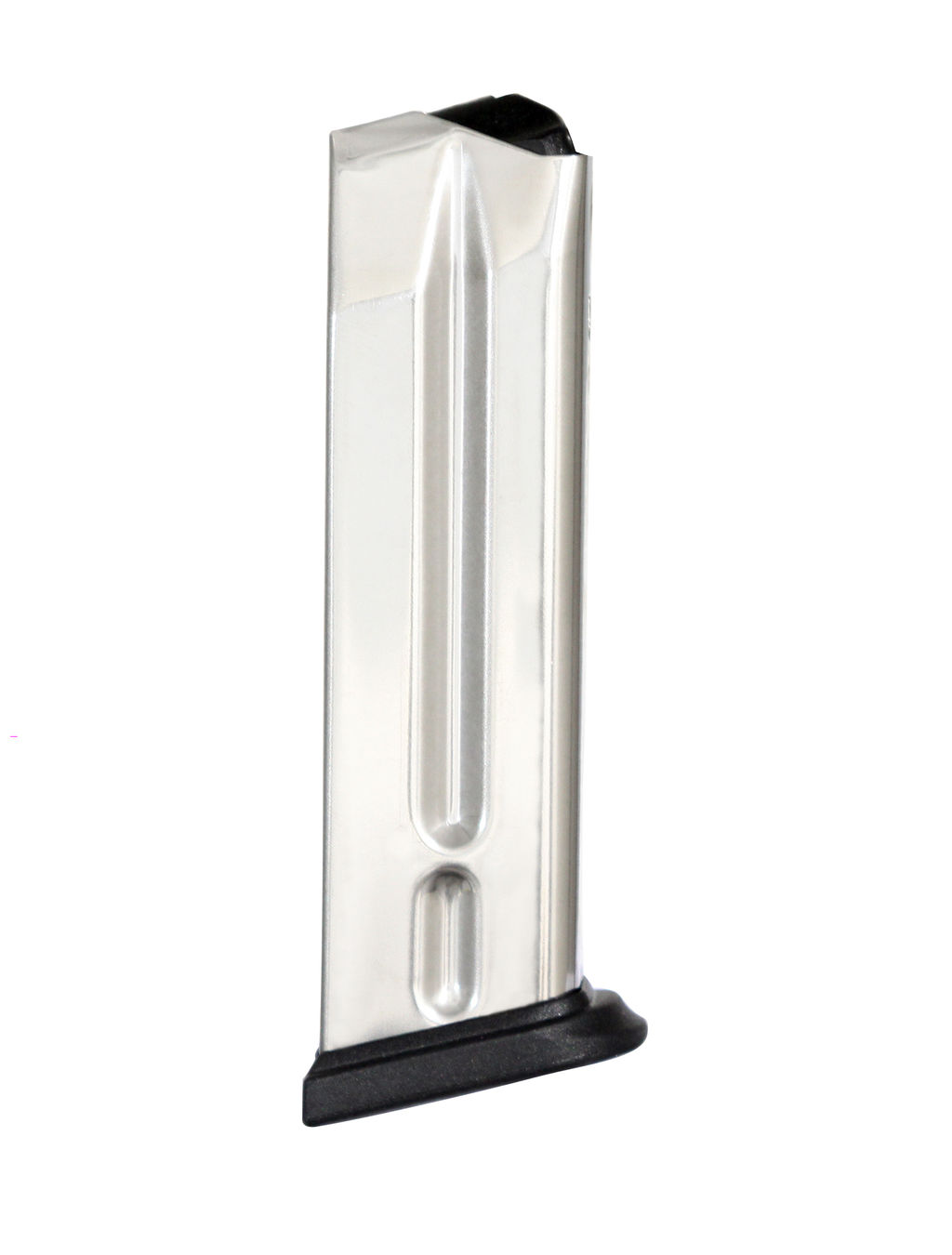 Springfield Armory XD Service/Tactical 9mm Luger 10-Round Stainless Steel Magazine with Black Polymer Base Plate