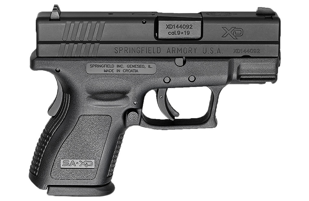 Springfield XD XD9801 9mm 3" SC Black Pistol 10RD