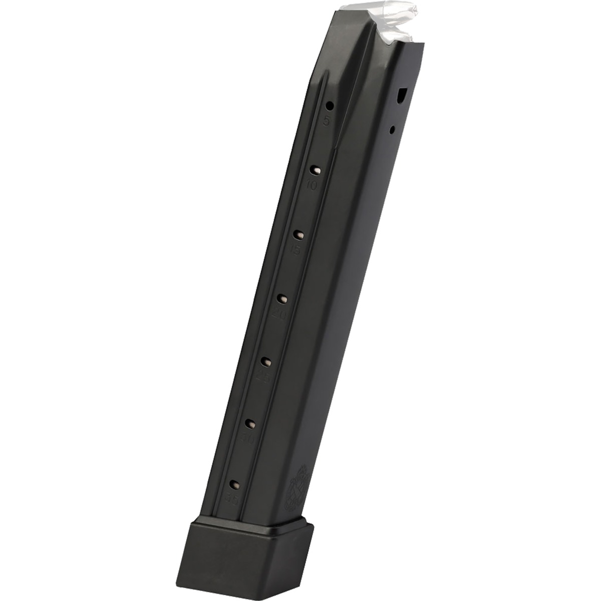 Springfield Armory XD-M Elite 9mm, 35-Round Extended Black Magazine, Steel Construction, Polymer Basepad, XDME5935