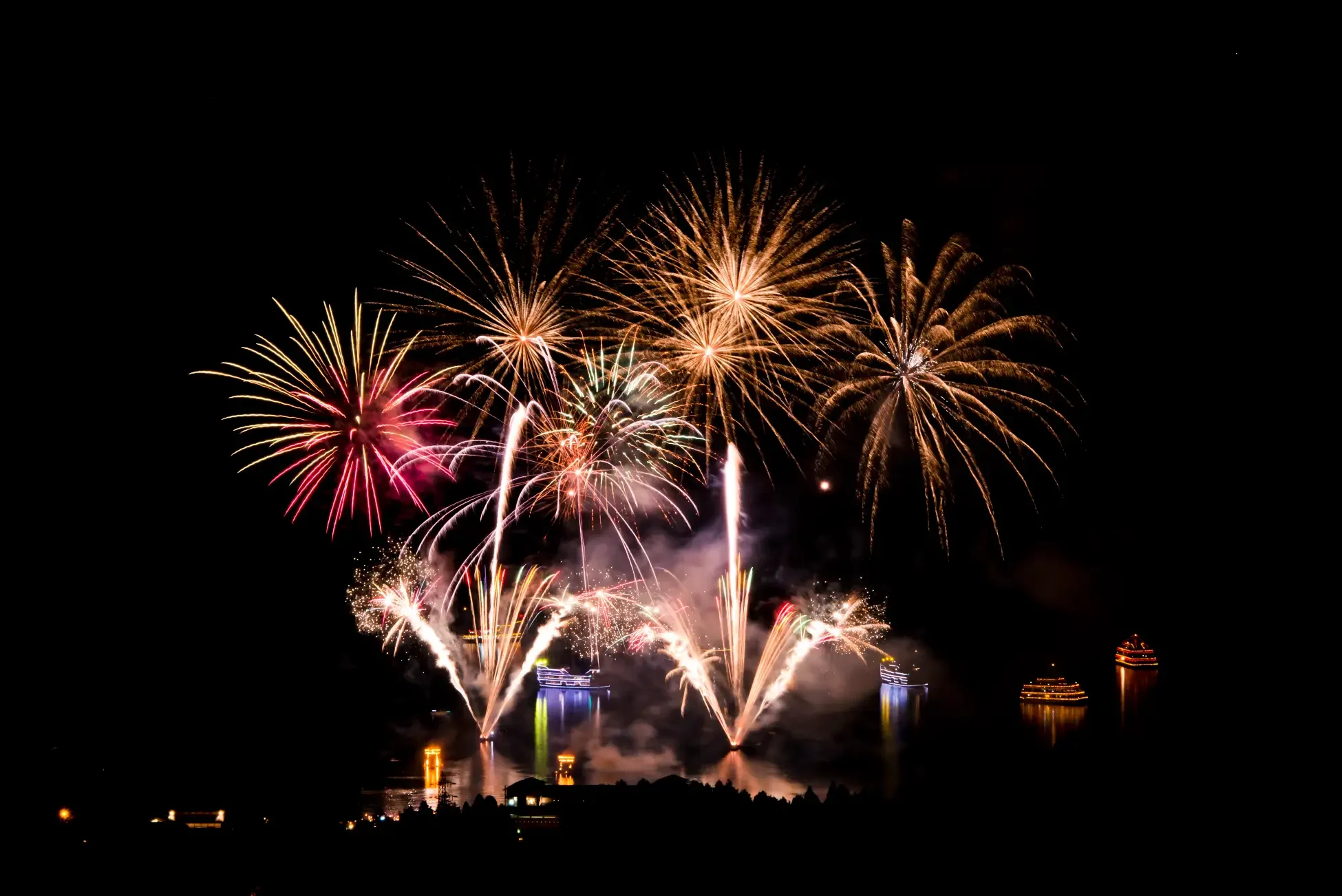 Setsubun Festival Celebration Fireworks Display