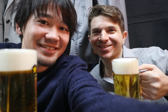 Japanese beer in a Magical Trip tour