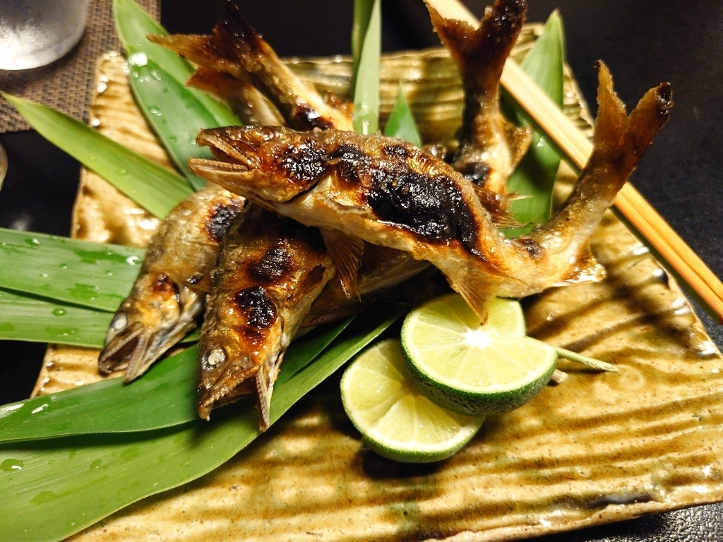 Grilled Ayu with Salt (Summer)