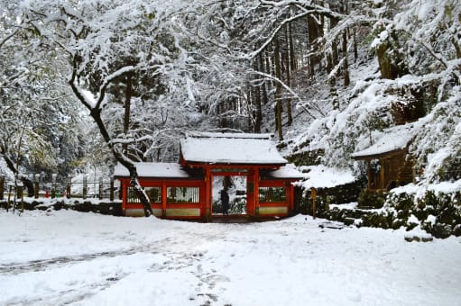 Kifune Shrine in Winter