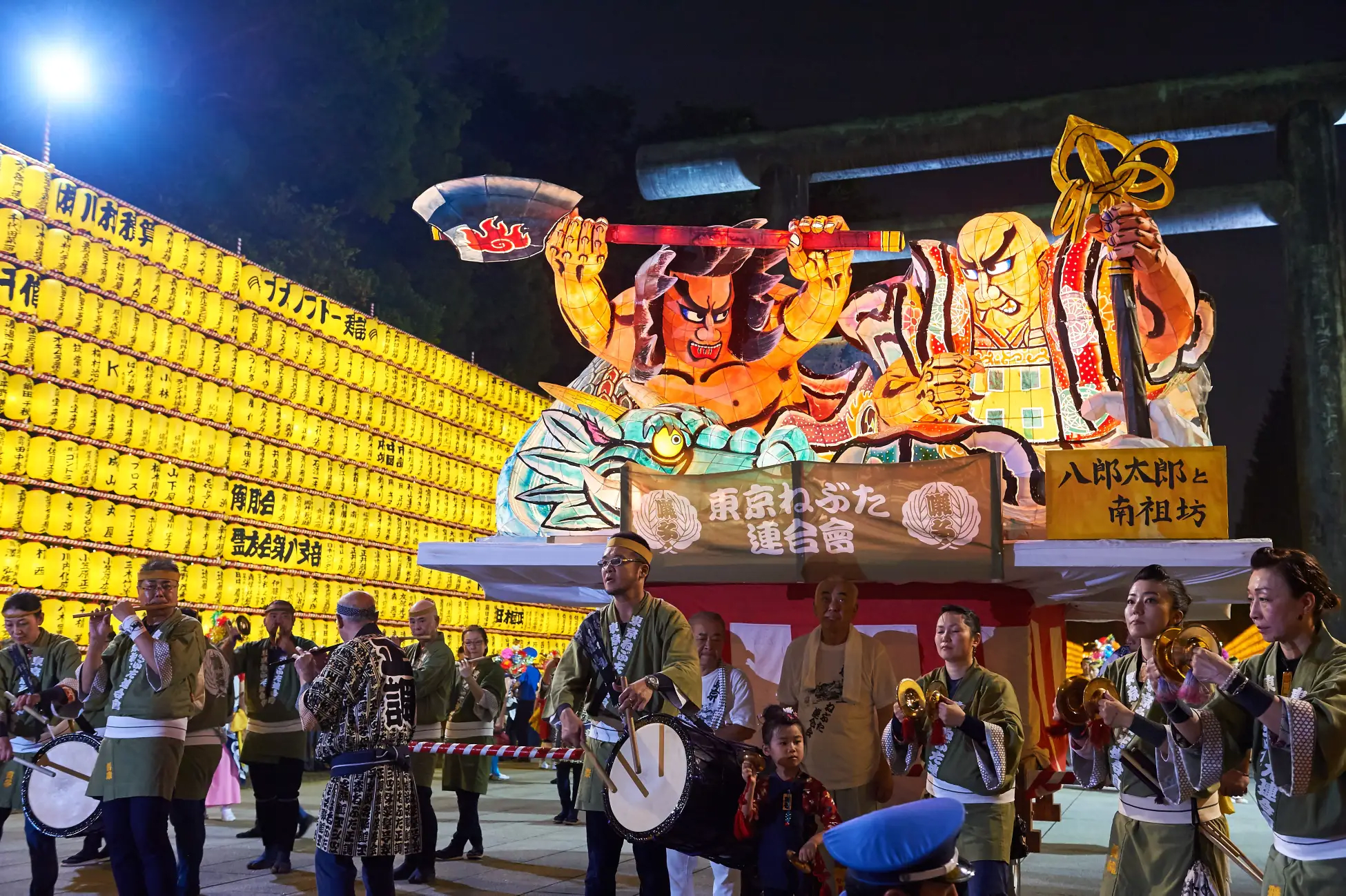 Traditional Events from Various Regions of Japan, Such as Nebuta and Awa Odori
