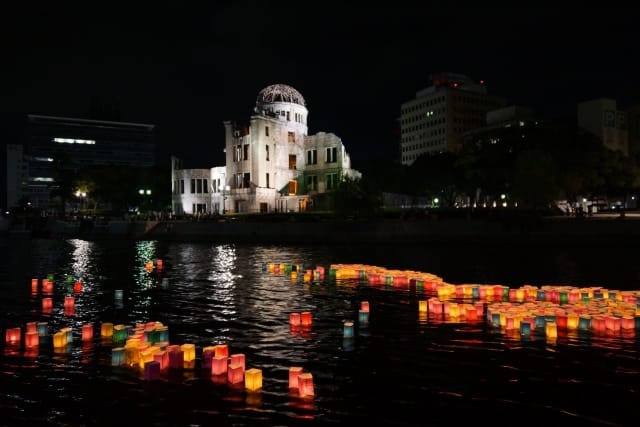 Peace Message and Lantern Floating