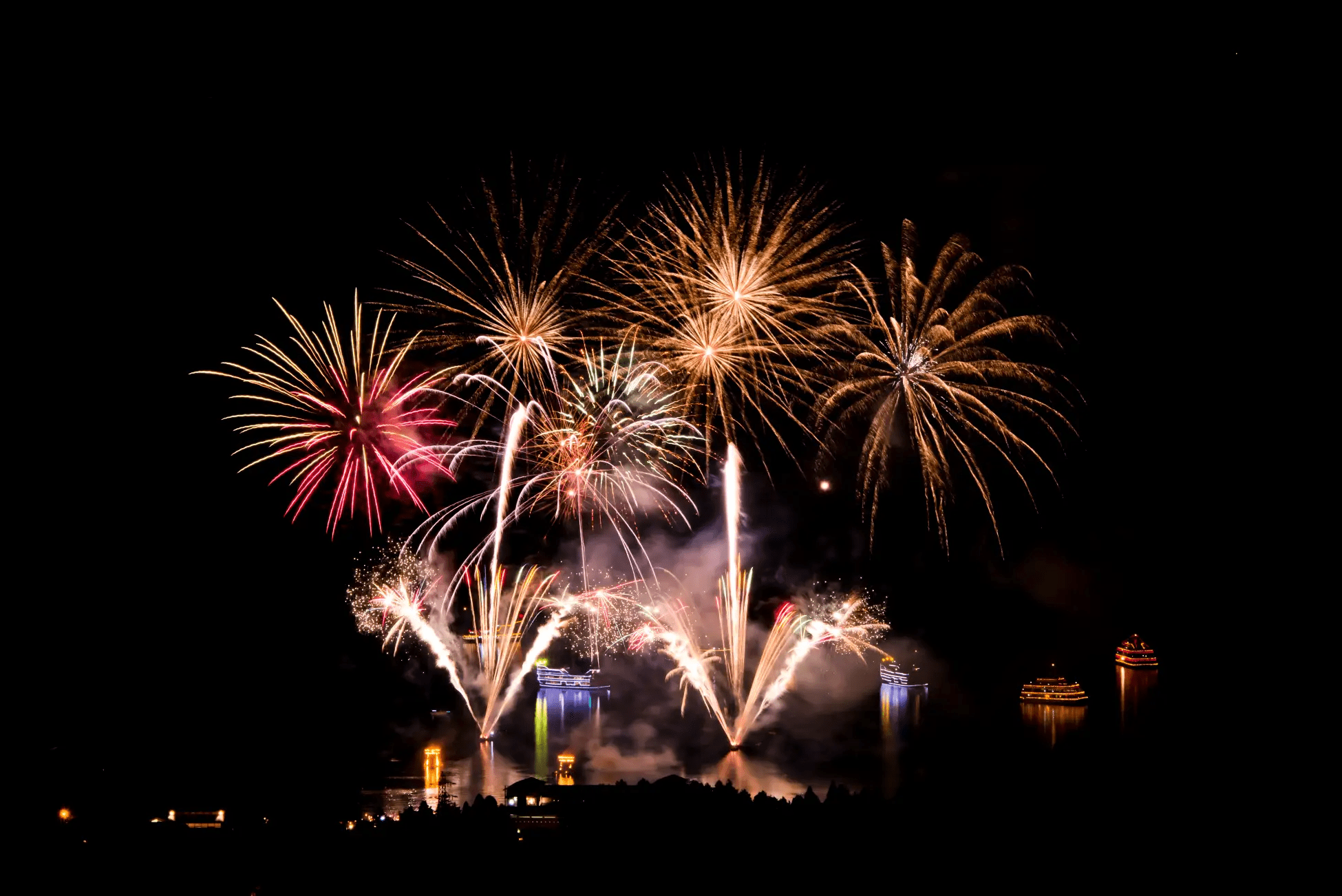 Setsubun Celebration Fireworks