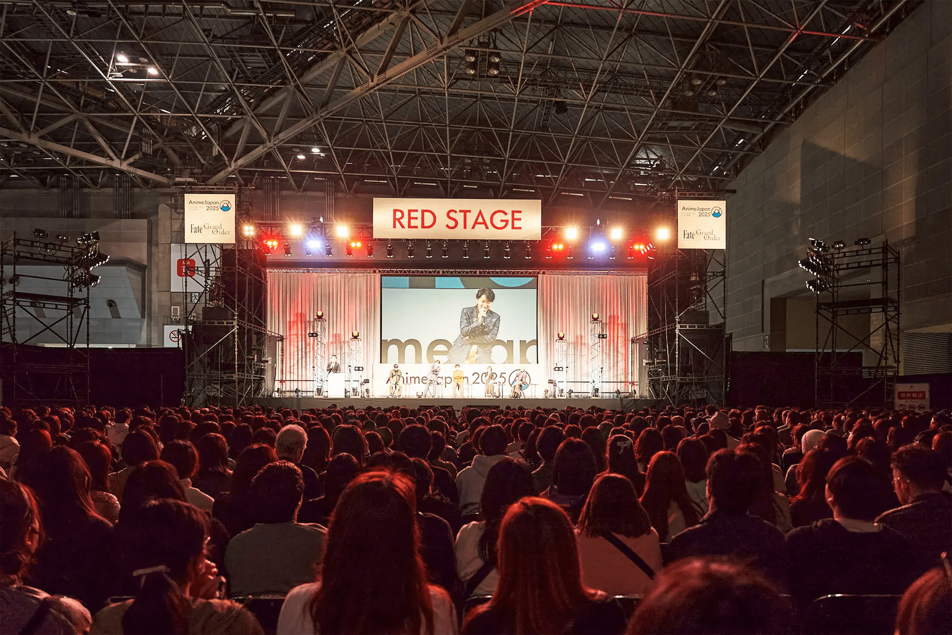 Stage events are held featuring cast members and directors of popular anime