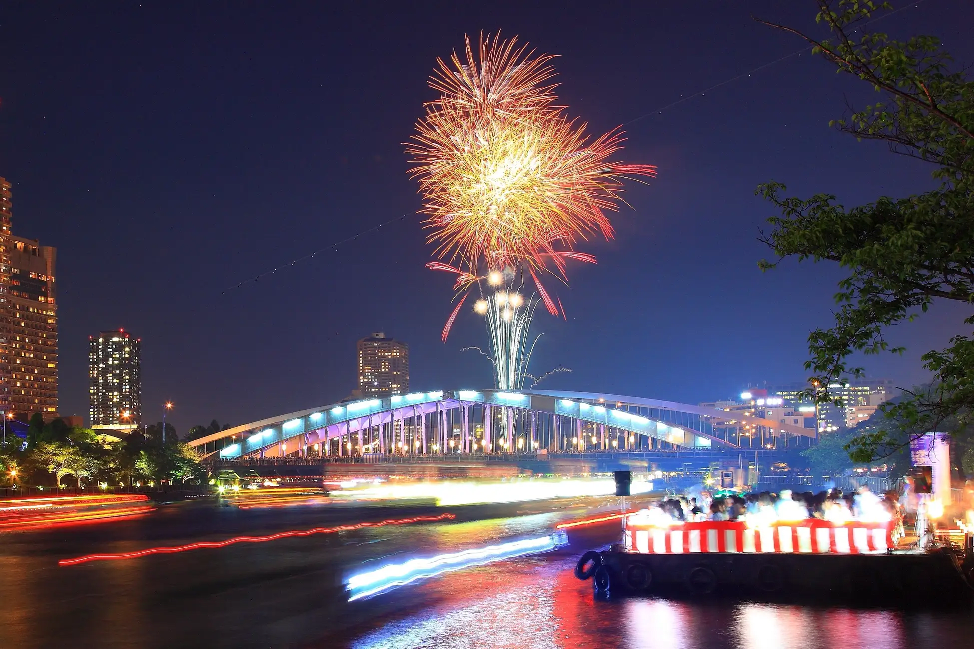 Tenjin Festival Dedication Fireworks