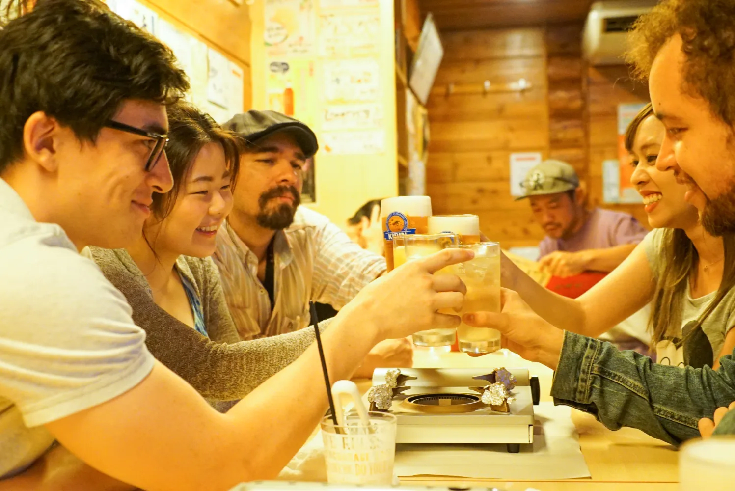 Tour visits three izakaya together with local guides knowledgeable about Sapporo city and food