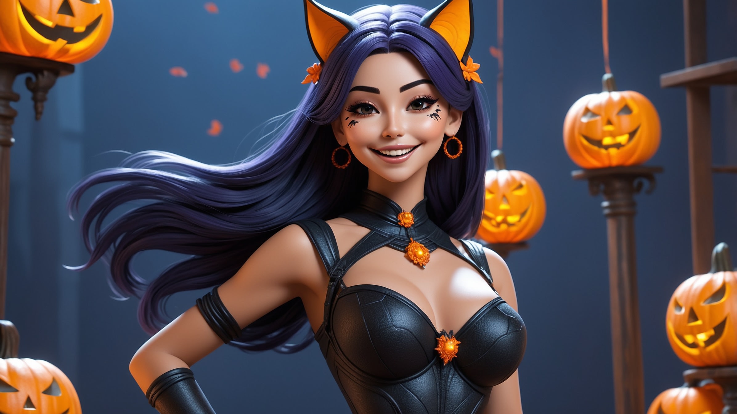 Leonardo AI | Athena Character Reference | Happy Halloween!