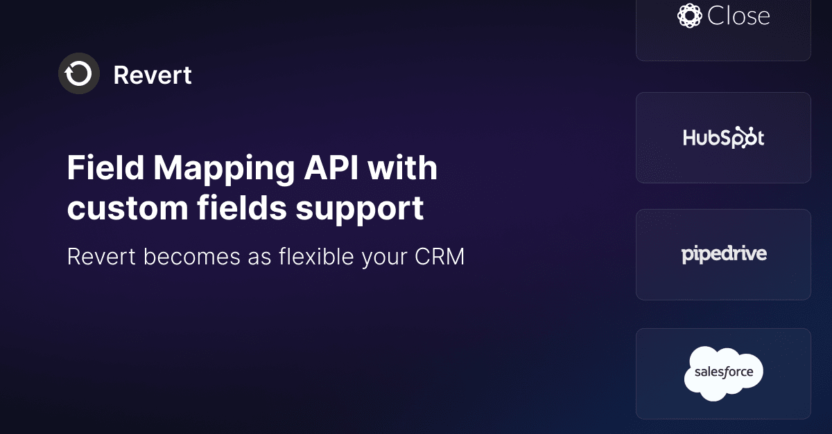 v1.5.0: Field Mapping API with custom fields 📝