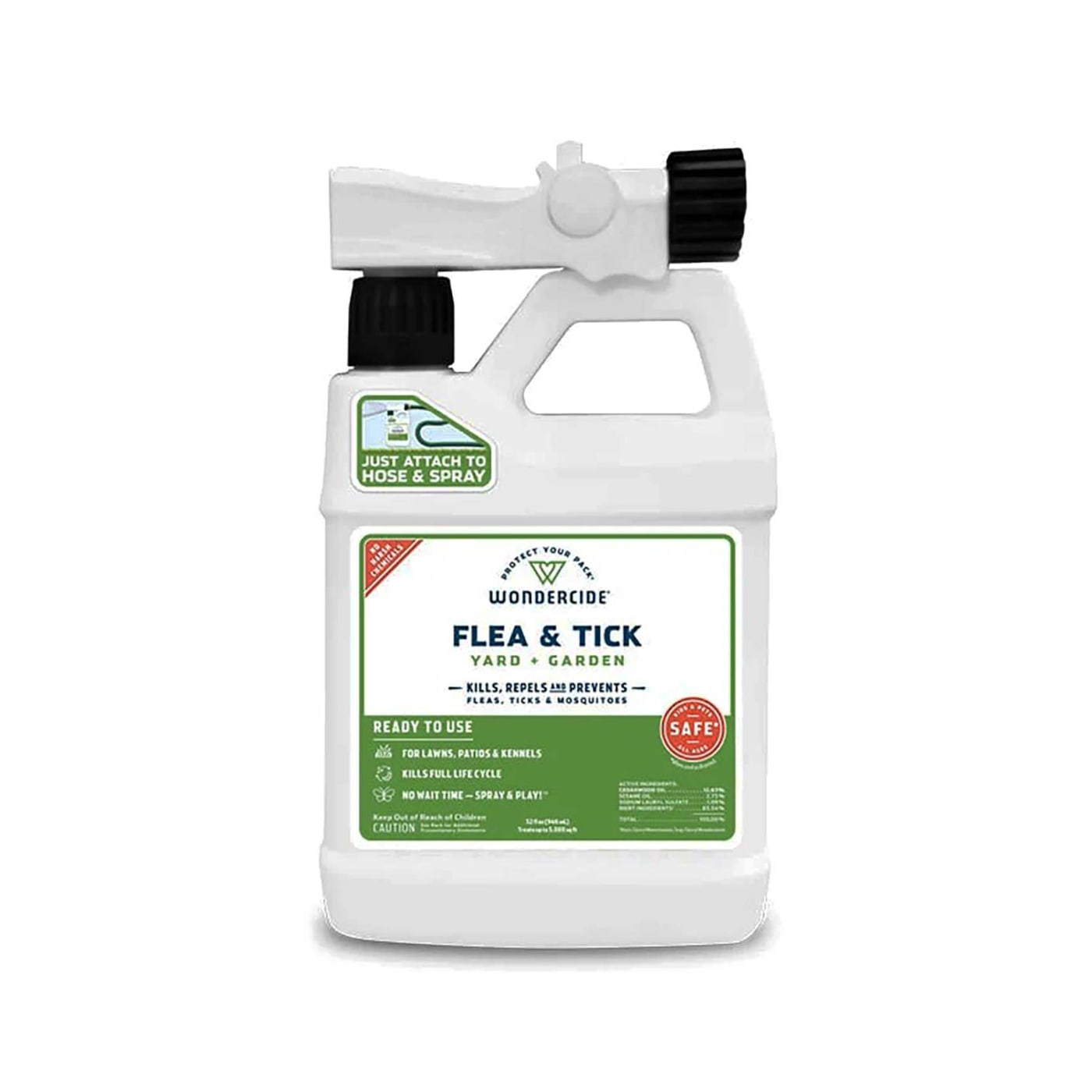 Ready-to-Use Flea & Tick Spray for Yard + Garden with Natural Essential Oils