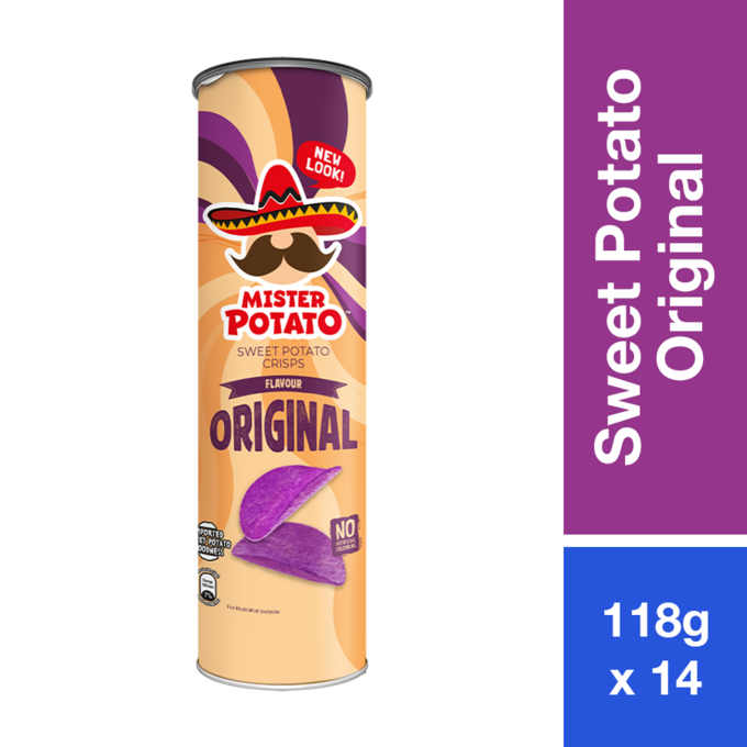 MISTER POTATO CRISPS 118G SWEET POTATO ORIGINAL