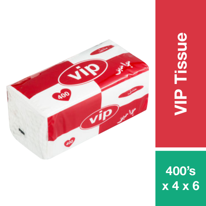 VIP FACIAL TISSUE 400'S