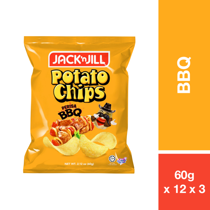 JACKNJILL POTATO CHIPS BBQ 60G