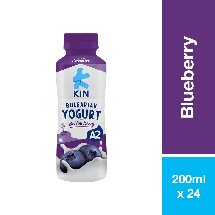 KIN BULGARIAN YOGURT DRINK BLUEBERRY 200ML