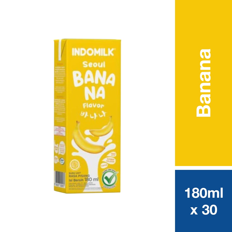 INDOMILK UHT BANANA 180ML