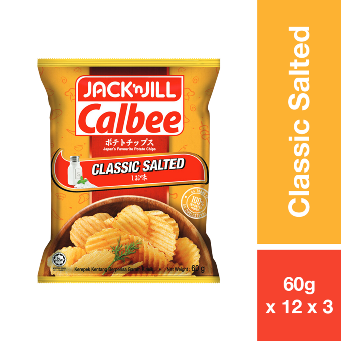 JACKNJILL CALBEE POTATO CHIPS CLASSIC SALTED 60G