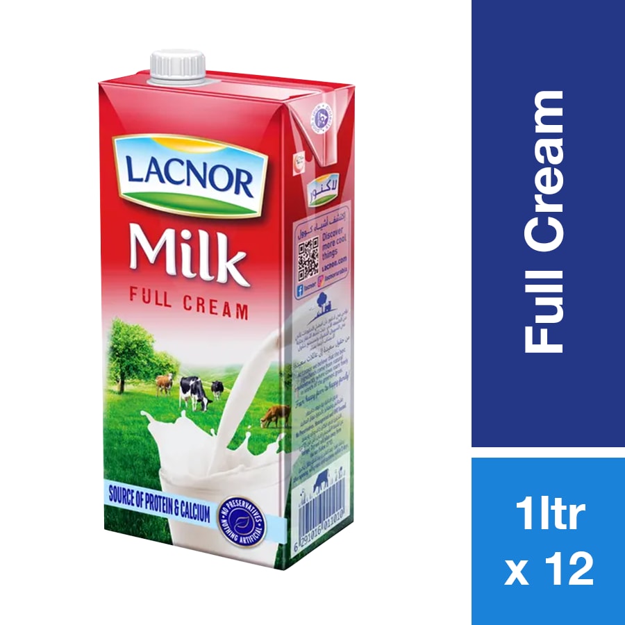 LACNOR MILK FULL CREAM 1LTR