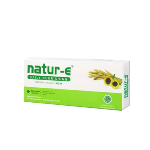 Natur E Daily Nourishing 100 IU 16 Kapsul Manfaat, Kandungan, Dosis