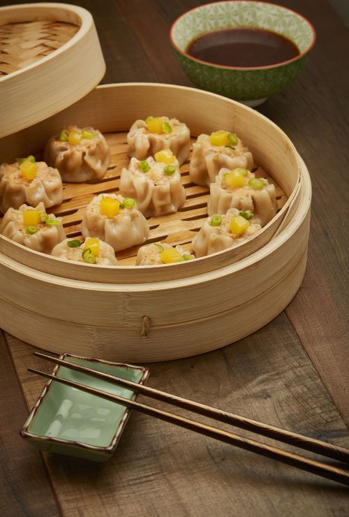 Shrimp and Mango Siu Mai