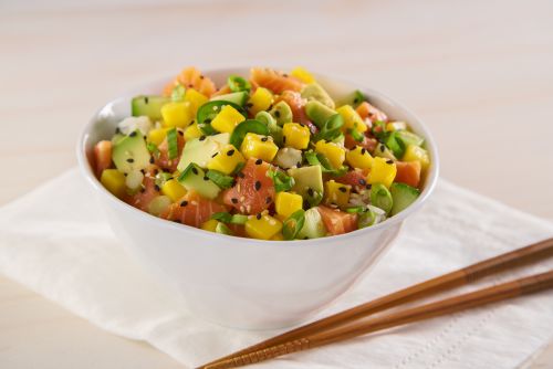 Spicy Ponzu Poke with Mango