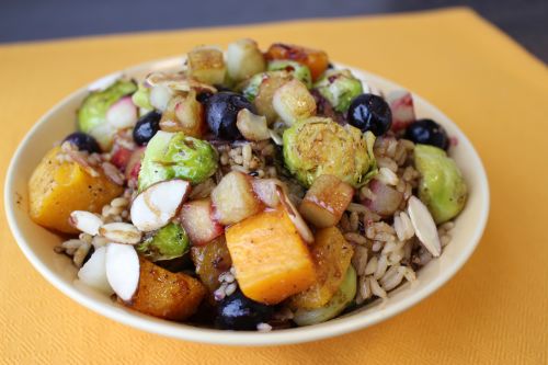 Wild Rice and Blueberry Harvest Bowl