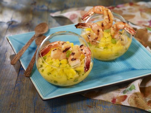 Grilled Shrimp with Pineapple Jalapeno Sauce