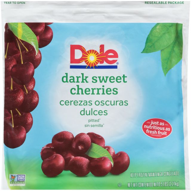 DOLE Cherries, Dark Sweet IQF 2/5# 