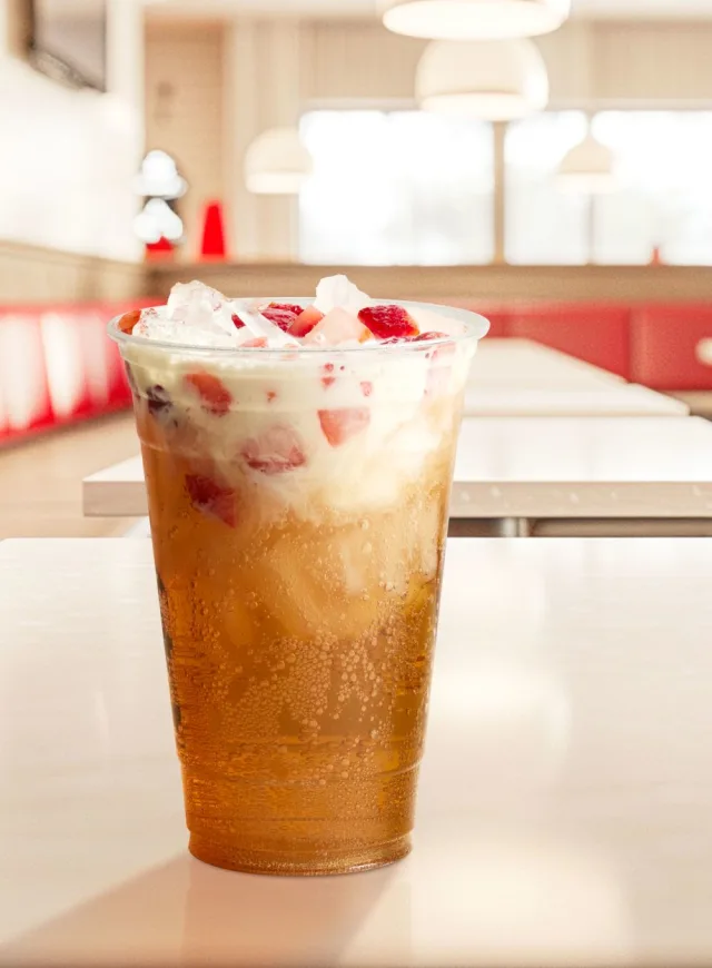 Strawberries & Cream Dirty Soda