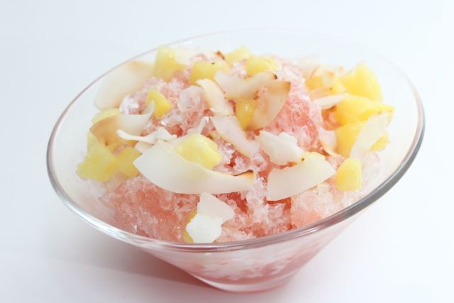 Strawberry Pineapple Hawaiian Shaved Ice