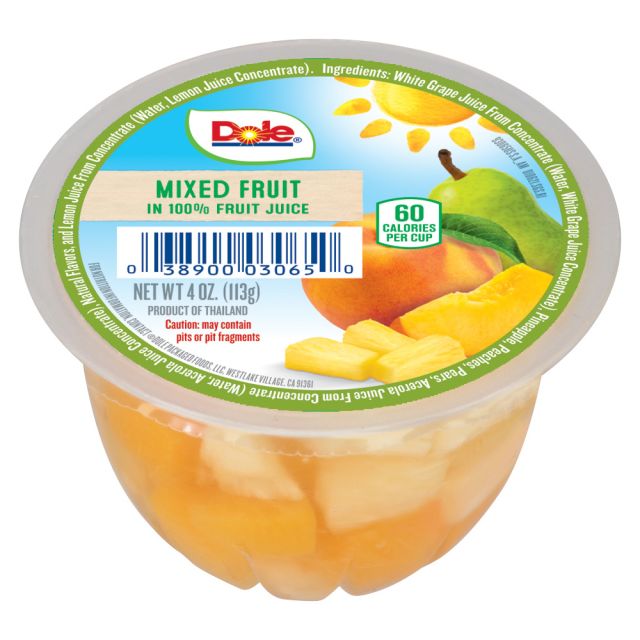 DOLE Fruit Bowls® Mixed Fruit in 100% Fruit Juice 36/4oz