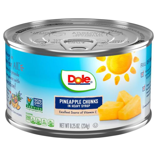 DOLE Pineapple Chunks in Heavy Syrup 12/8¼oz 
