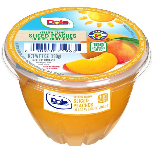 12/7 DOLE Fruit Bowls® Peach Slices in 100% Juice