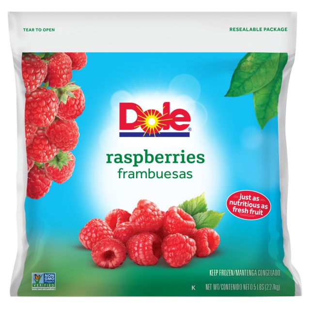 DOLE Raspberries, Whole IQF 2/5# 