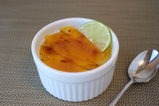 Mango and Lime Creme Brulee Bowl