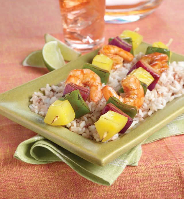 Chipotle Shrimp and Pineapple Kabobs